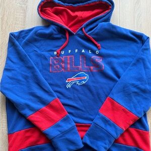 Fanatics Buffalo Bills Blue and Red Crewneck Hoodie